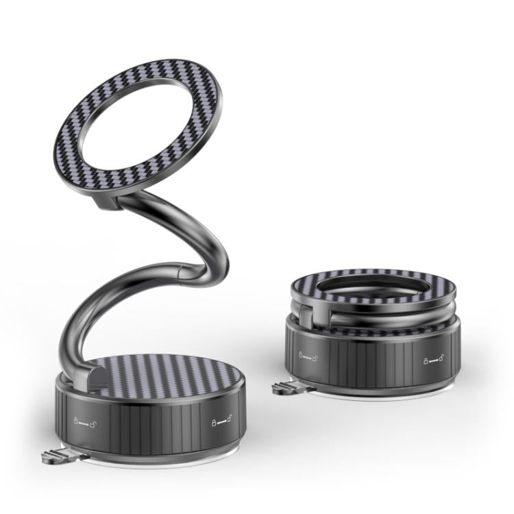 H3 Folding Vacuum Adsorption Magnetic Car Phone Holder, H3