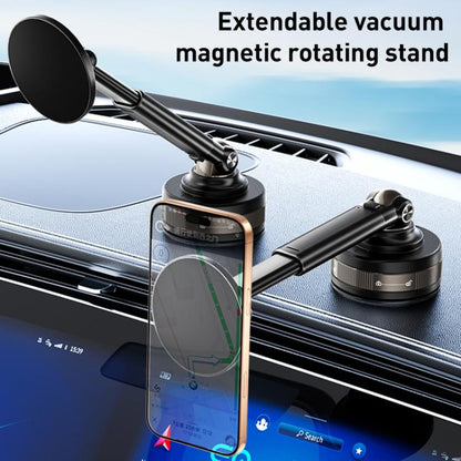 J34 Retractable Vacuum Adsorption Magnetic Car Phone Holder, J34