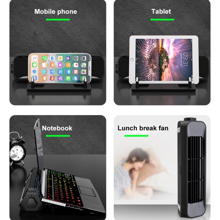 NUOXI X1 Mobile Phone Tablet Laptop Turbine Radiator Cooling Base Rack, X1