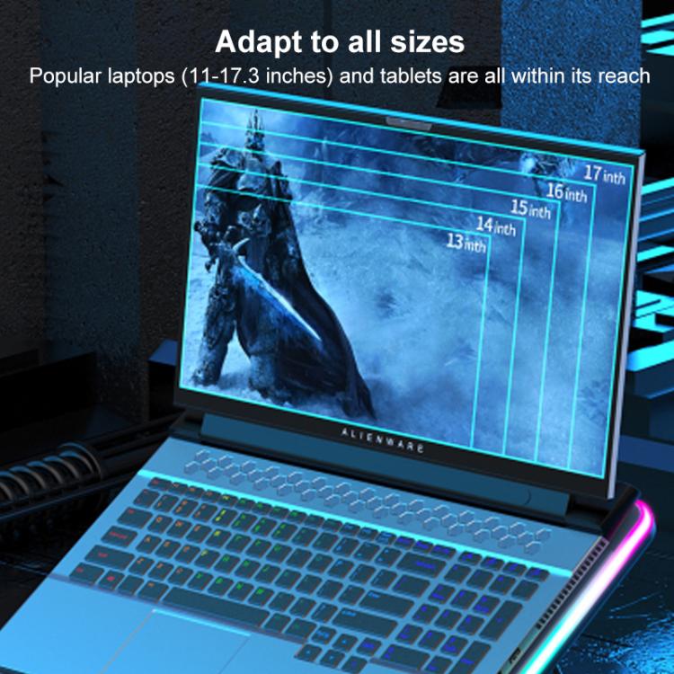 NUOXI F36-2 6-Speed Adjustable Dual-Fan Ultrathin Laptop Cooler, NUOXI F36-2