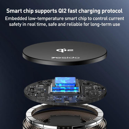 Yesido DS30 2 in 1 15W Wireless Charging Car Desktop Stand
