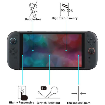 0.26mm 9H 2.5D Tempered Glass Film, For Nintendo Switch 2 (1 PC)