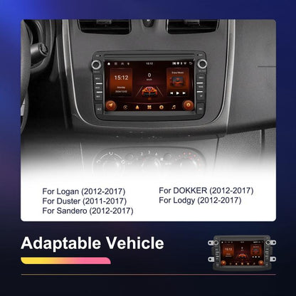 For Dacia Android 15 7 inch Wireless CarPlay Car Player Car Central Control Navigation Machine, Standard, Standard+AHD+Microphone