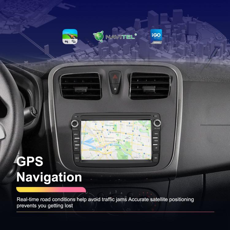For Dacia Android 15 7 inch Wireless CarPlay Car Player Car Central Control Navigation Machine, Standard, Standard+AHD+Microphone