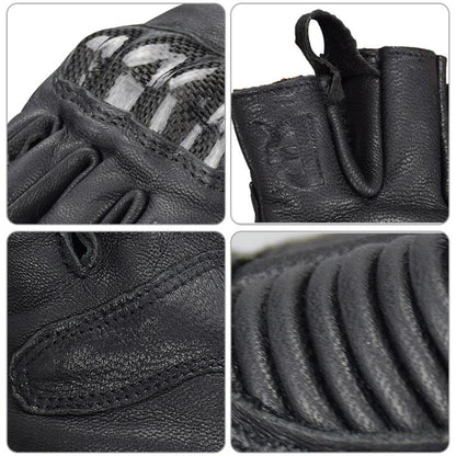 GHOST RACING GR-BZ01 Summer Off-road Riding Protective Breathable Motorcycle Half-finger Gloves, M, L, XL