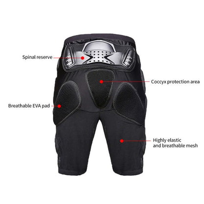 GHOST RACING K062 Off-road Motorcycle Armor Pants Racing Riding Anti-fall Hip Protector, S, M, L, XL, XXL