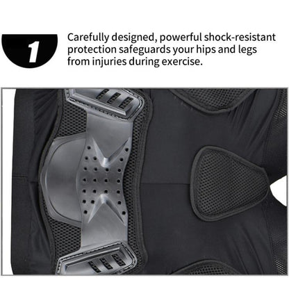 GHOST RACING K062 Off-road Motorcycle Armor Pants Racing Riding Anti-fall Hip Protector, S, M, L, XL, XXL