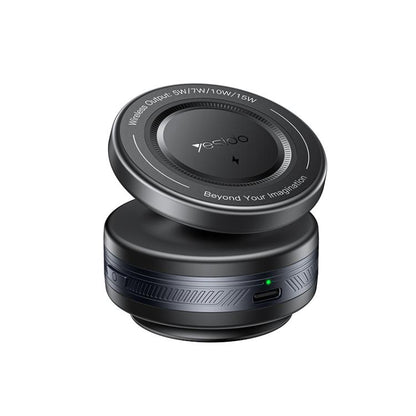 Yesido C310 15W Wireless Charging Vacuum Suction Cup MagSafe Car Holder with 360 Degree Rotating Base
