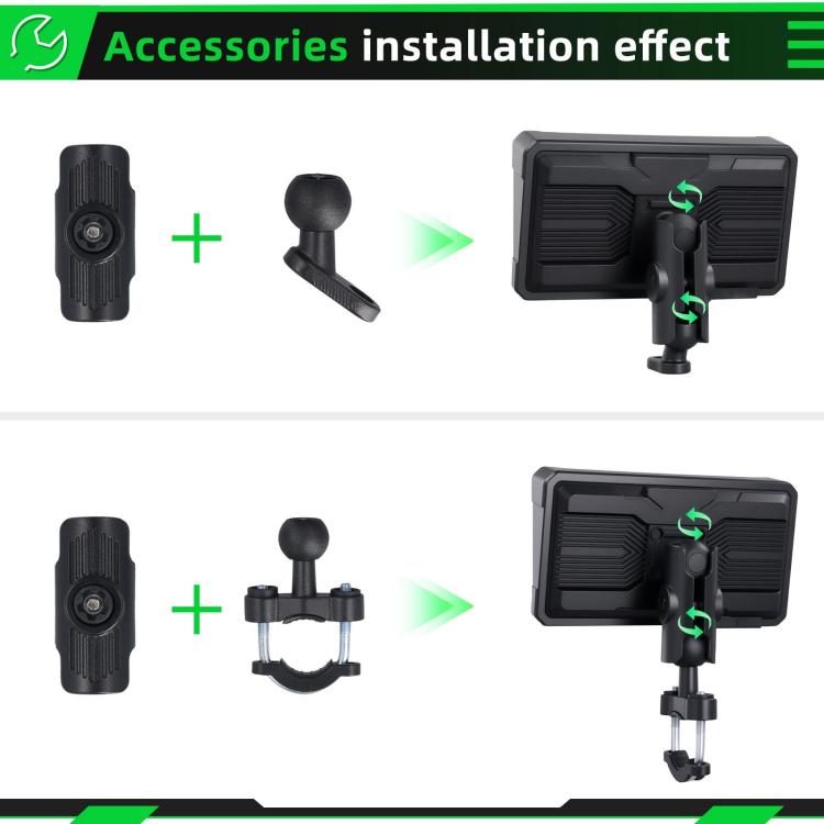 6 inch Motorcycle Wireless CarPlay and Android Auto Display Screen Navigator, A4126