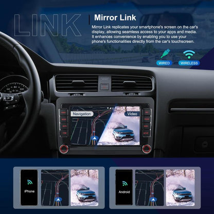 For Volkswagen Android 15 7 inch Horizontal Screen Car Player Car Central Control Navigation, Standard, Standard+AHD+Microphone
