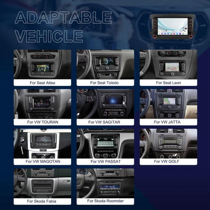 For Volkswagen Android 15 7 inch Horizontal Screen Car Player Car Central Control Navigation, Standard, Standard+AHD+Microphone