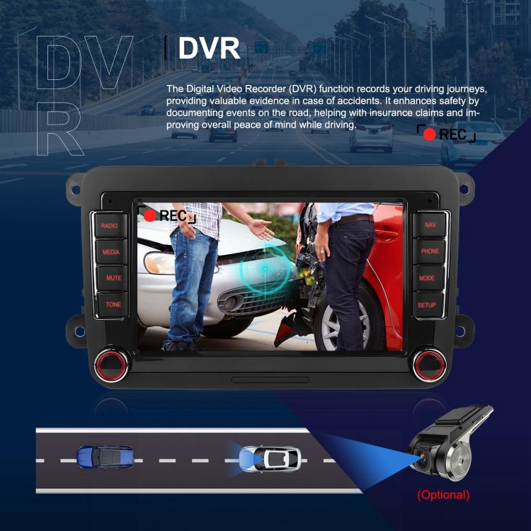 For Volkswagen Android 15 9 inch Screen Car Player Car Central Control Navigation, Standard, Standard+AHD+Microphone