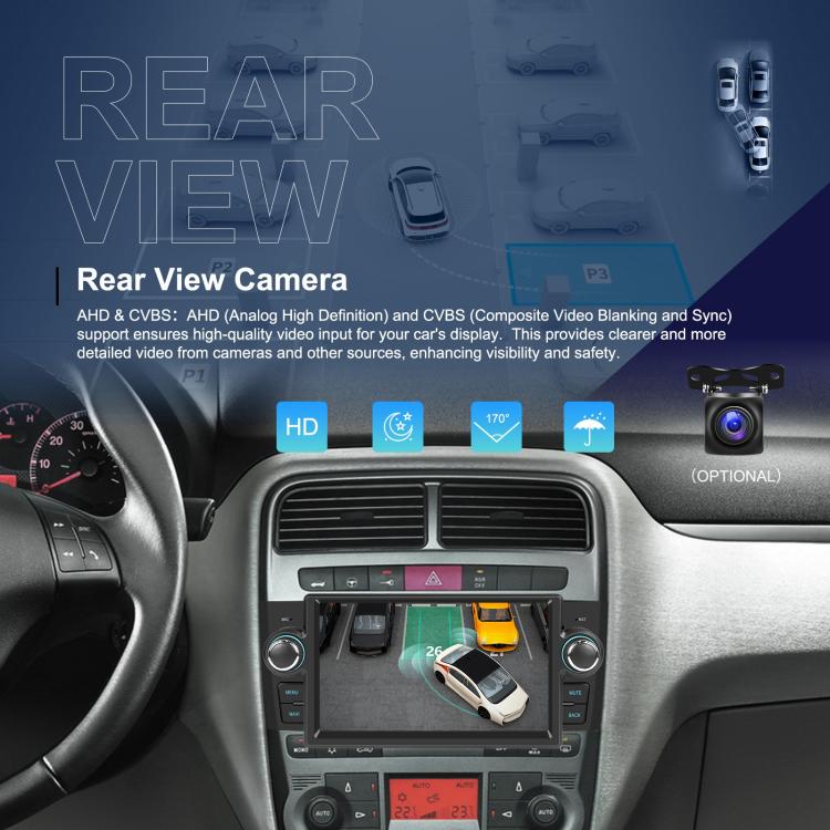 For Fiat Punto 2005-2009 Android 15 7 inch 4G+64G Car Central Control Audio Video Navigation, Standard, Standard+AHD+Microphone