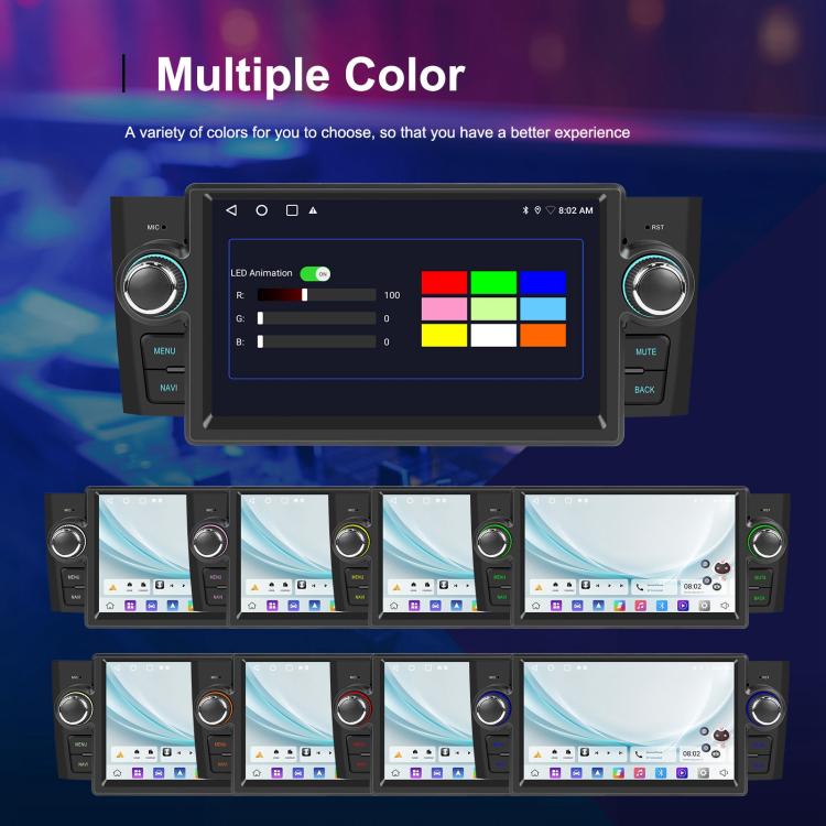 For Fiat Punto 2005-2009 Android 15 7 inch 4G+64G Car Central Control Audio Video Navigation, Standard, Standard+AHD+Microphone
