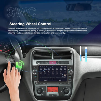 For Fiat Punto 2005-2009 Android 15 7 inch 4G+64G Car Central Control Audio Video Navigation, Standard, Standard+AHD+Microphone