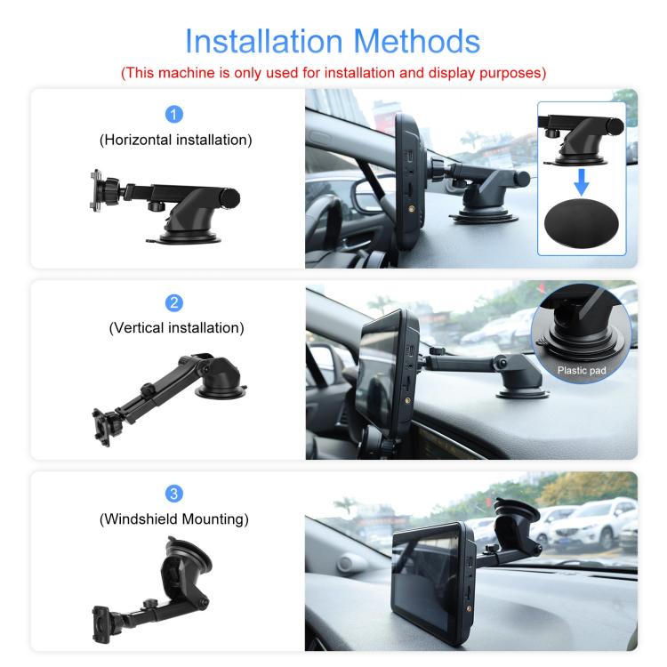 Android 15 2G+32G Car Reversing Display Monitor Screen Without Rear View Camera WiFi Version, 7 inch, 9 inch, 10.1 inch, 10.25 inch