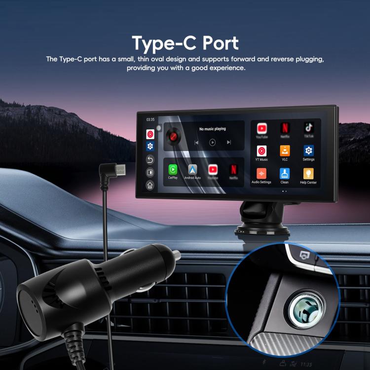 Android 15 2G+32G Car Reversing Display Monitor Screen Without Rear View Camera WiFi Version, 7 inch, 9 inch, 10.1 inch, 10.25 inch