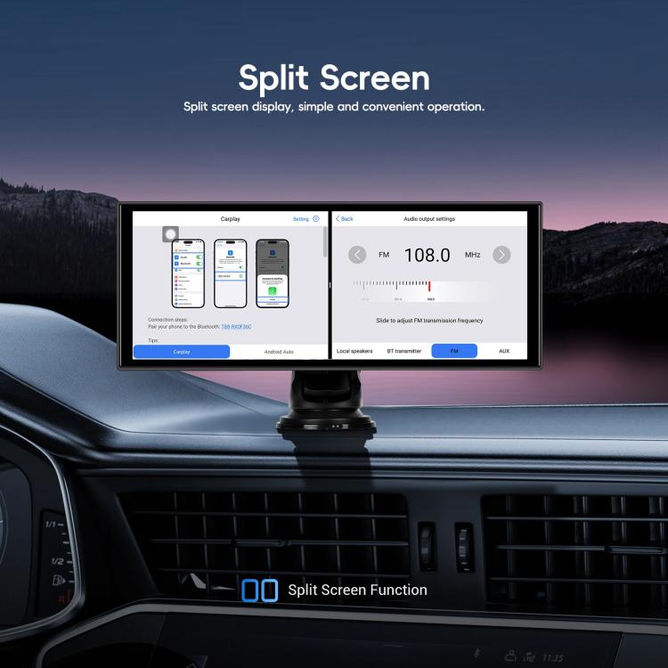 Android 15 2G+32G Car Reversing Display Monitor Screen Without Rear View Camera WiFi Version, 7 inch, 9 inch, 10.1 inch, 10.25 inch