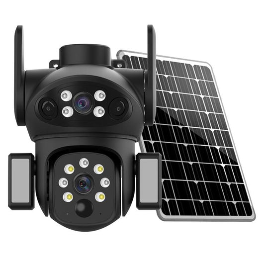 X7 2MP Multi-lens Panoramic Solar Surveillance PTZ Dome Camera, X7 Southeast Asia 4G