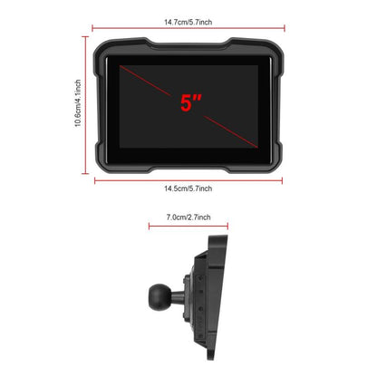 Motorcycle Wireless CarPlay and Android Auto 5 inch HD Screen Waterproof Navigator