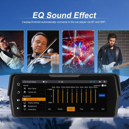 Portable Motorcycle Wireless CarPlay and Android Auto 6.86 inch HD Screen Waterproof Navigator