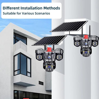 D31 9MP Multi-lens Panoramic Solar Surveillance PTZ Dome Camera, D31 Southeast Asia WiFi, D31 Southeast Asia 4G, D31 European 4G