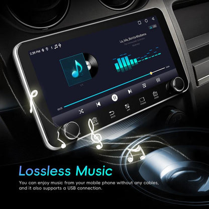 10.36 inch Screen Android 15 Car CarPlay Navigation Integrated Machine with Dual Knob, Standard, Standard+AHD+Microphone