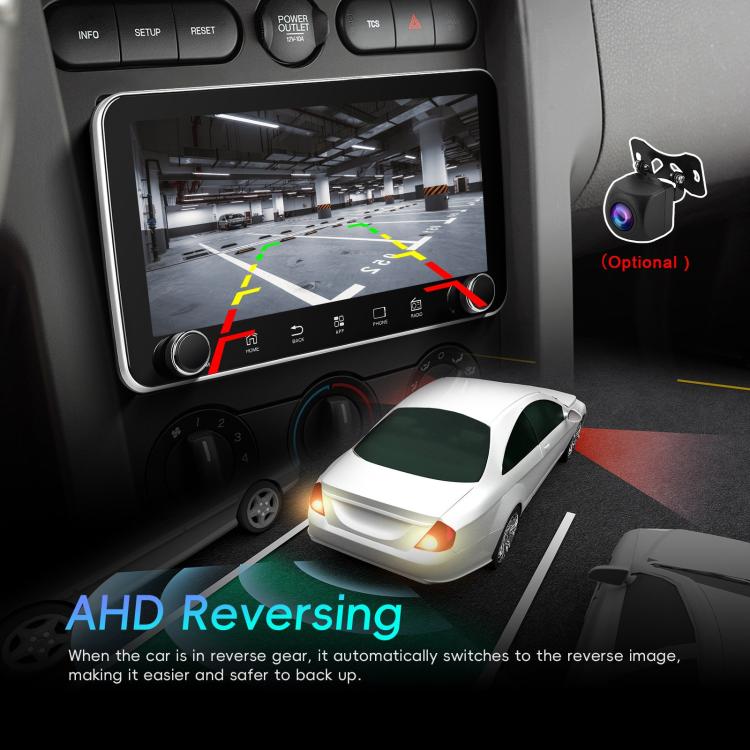 10.36 inch Screen Android 15 Car CarPlay Navigation Integrated Machine with Dual Knob, Standard, Standard+AHD+Microphone