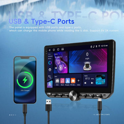 10 inch Screen Android 15 Car Navigation Audio Video Integrated Machine, Standard, Standard+AHD+Microphone