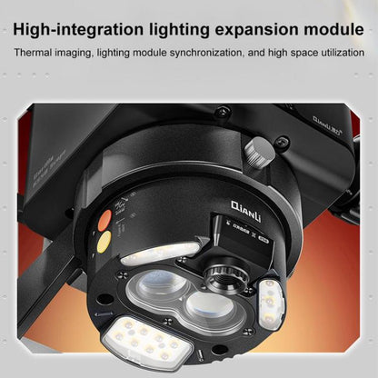 QianLi 6558 6.5X-58X Gorilla Trinocular Microscope with Light Source + UV Lamp, with Light Source + UV Lamp, Plug:US Plug, with Light Source + UV Lamp, Plug:EU Plug