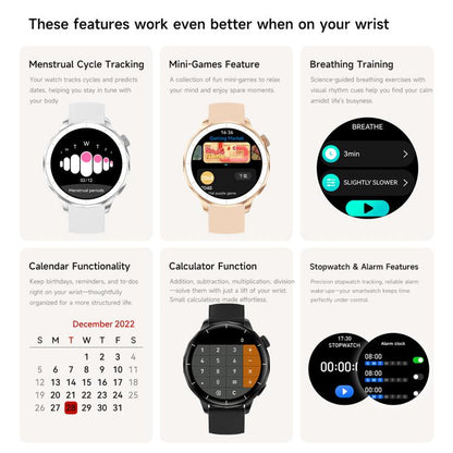 HD X2 Mini 1.32 inch AMOLED Screen Smart Watch IP68 Waterproof Support BT Call