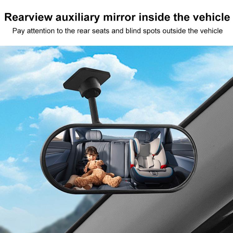 Car Adhesive Type Wide-angle Rearview Auxiliary Mirror, Adhesive Type