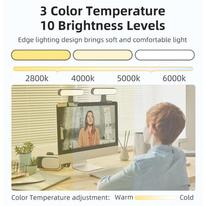 F-663 LED Monitor Screen Fill Light Video Conference Light, F-663