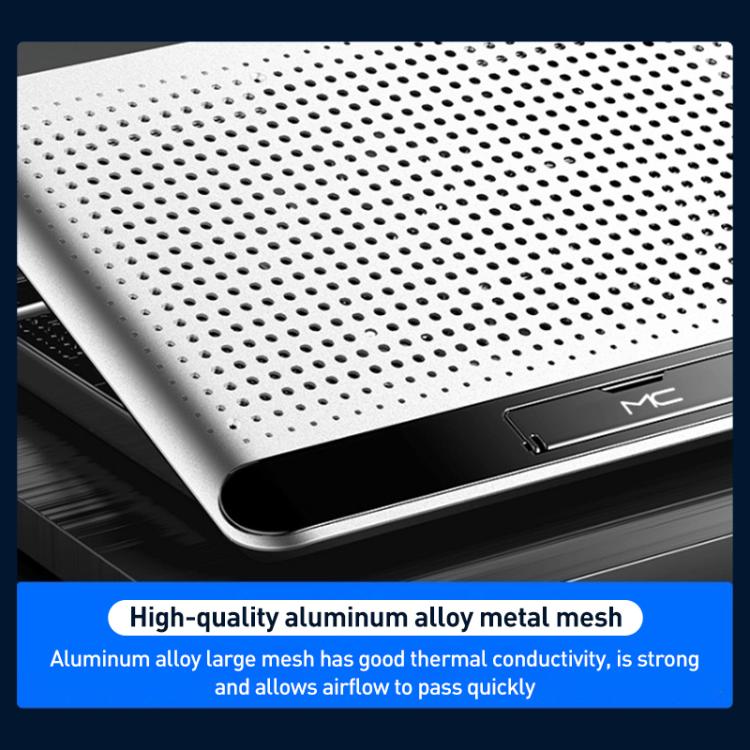 NUOXI Q5A 6-Speed Adjustable 6-Core Large Fan Cooling Pad, Q5A (Black), Q5A (Silver)