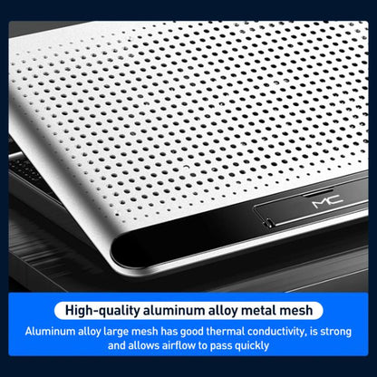NUOXI Q5A 6-Speed Adjustable 6-Core Large Fan Cooling Pad, Q5A (Black), Q5A (Silver)