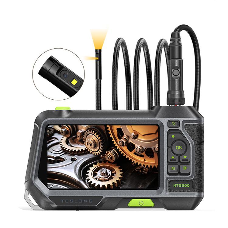 TESLONG NTS500 Industrial Pipeline Endoscope with 5 inch HD Screen, 7.6mm Single Lens / 1m, 3.9mm Lens / 3m, 5.5mm Single Lens / 1m, 7.6mm Single Lens / 5m, 8mm Dual Lens / 1m, 3.9mm Single Lens / 1m, 5.5mm Dual Lens / 1m, 7.6mm Single Lens / 3m