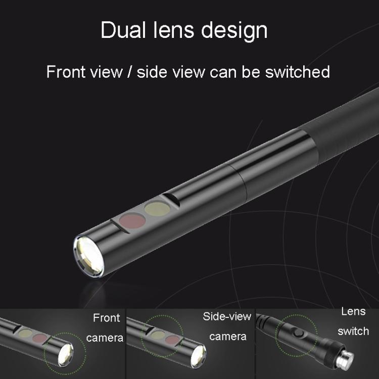 TESLONG NTS500 Industrial Pipeline Endoscope with 5 inch HD Screen, 7.6mm Single Lens / 1m, 3.9mm Lens / 3m, 5.5mm Single Lens / 1m, 7.6mm Single Lens / 5m, 8mm Dual Lens / 1m, 3.9mm Single Lens / 1m, 5.5mm Dual Lens / 1m, 7.6mm Single Lens / 3m