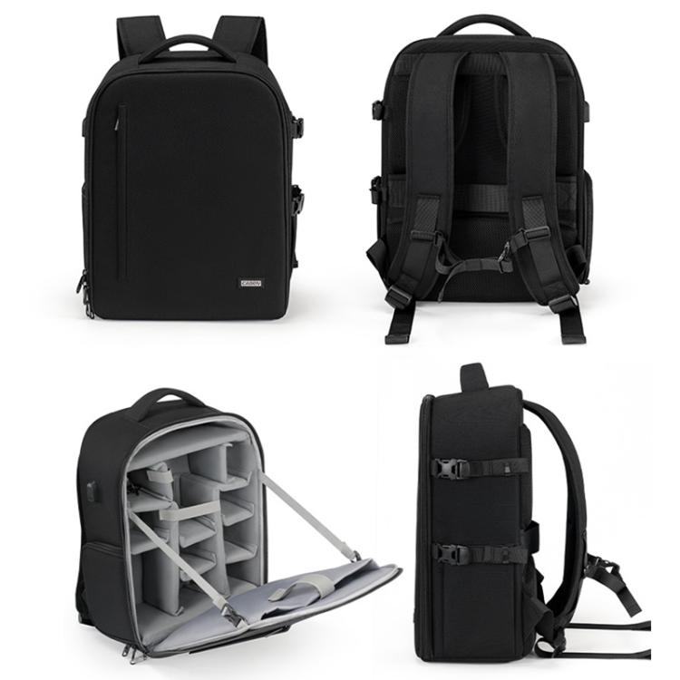 Cwatcun D6 Large II Camera Backpack Outdoor Waterproof Nylon DSLR Photography Bag, 32 x 17 x 41.5cm