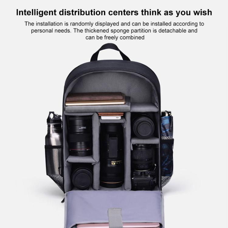 Cwatcun D6 Large II Camera Backpack Outdoor Waterproof Nylon DSLR Photography Bag, 32 x 17 x 41.5cm