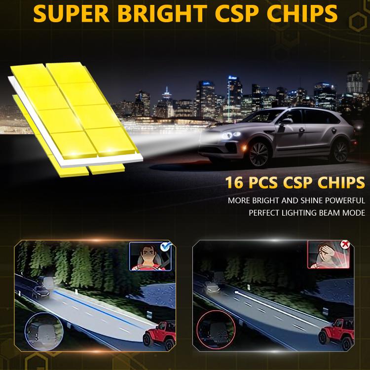 1 Pair 35W 3500LM 6500K Car LED Headlight Bulb, 9005, 9006, H1, H4, H7, H11