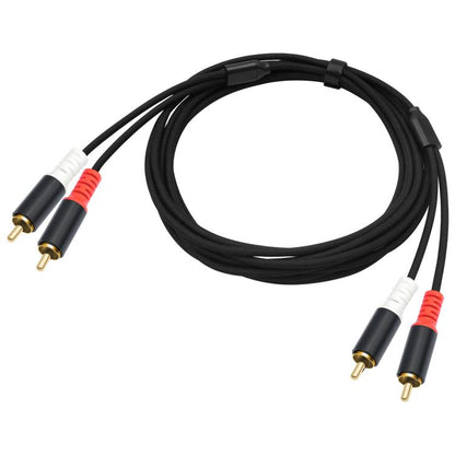 2 RCA Male to 2 RCA Male Audio Cable, 1m, 2m, 3m, 5m, 7.6m