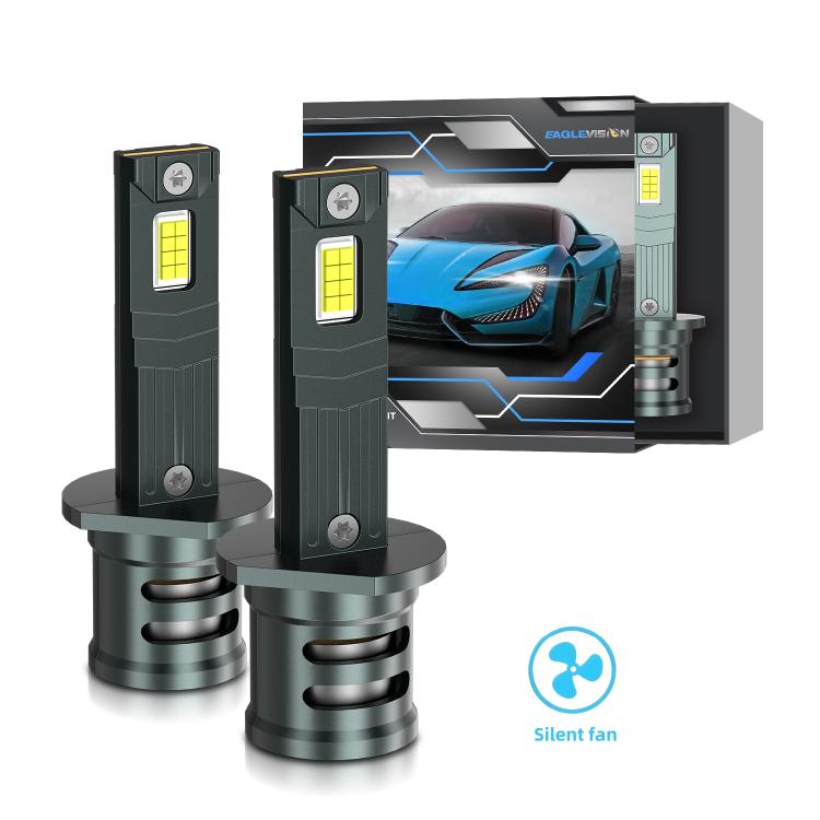 1 Pair 32W 3200LM 6500K Car LED Headlight Bulb with Fan, 9005, 9006, H1, H4, H7, H11