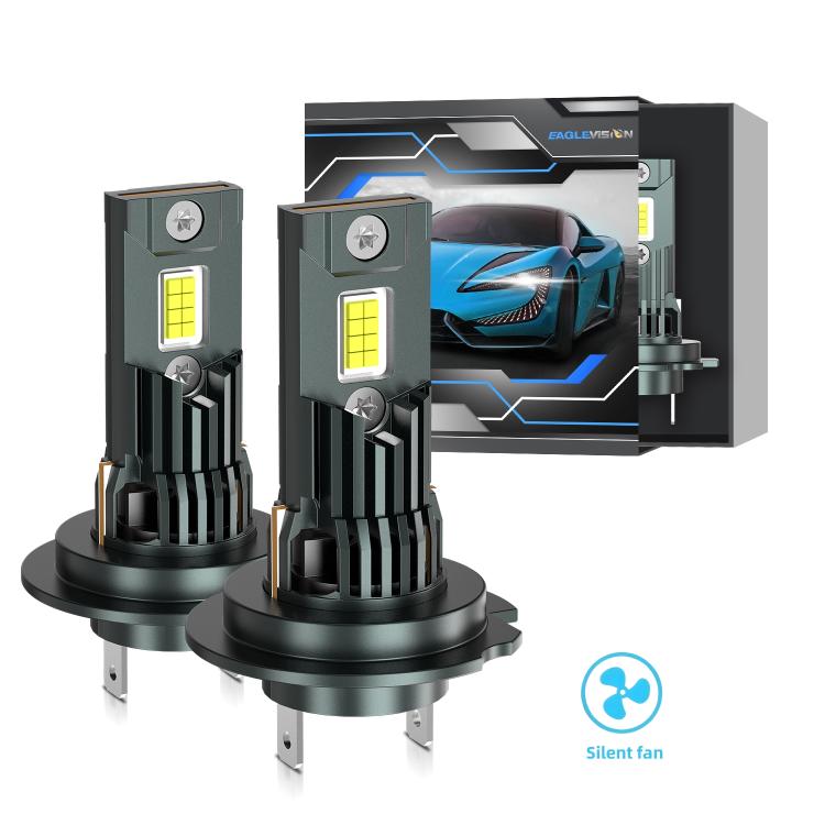 1 Pair 32W 3200LM 6500K Car LED Headlight Bulb with Fan, 9005, 9006, H1, H4, H7, H11