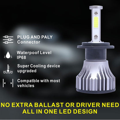 2 PCS DC 9-32V 26W 6500K 8000LM IP68 Car LED Headlight Lamps / Fog Light, X15 5202, X15 9004, X15 9005, X15 9006, X15 9007, X15 9012, X15 H4, X15 H7, X15 H8 / H9 / H11, X15 H13