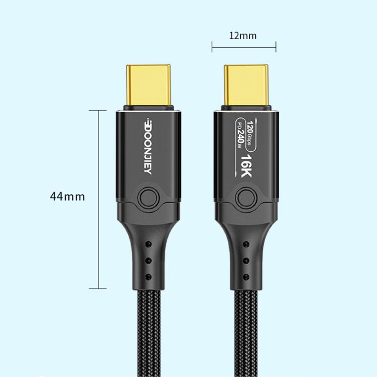 DOONJIEY DJUSB519GR 120Gbps Type-C 16K HD Projection Conversion Cable, DJUSB519GR