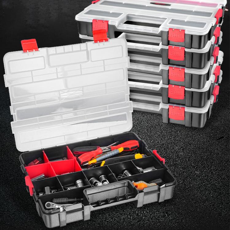 Hardware Parts Portable Multi-functional Compartment Storage Box, 38x29.5xcm