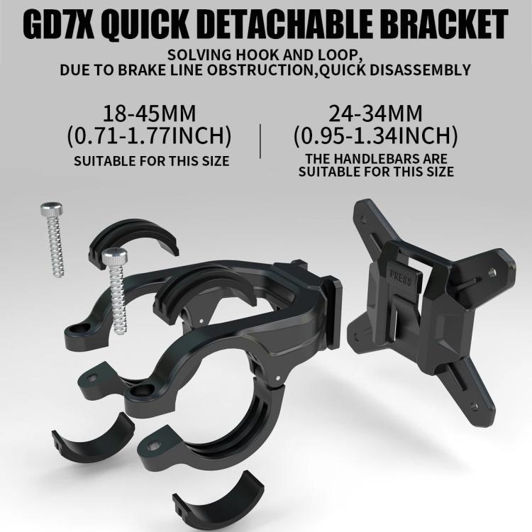 WILD MAN GD7X Mountain Bicycle EVA Hard Shell Handlebar Bag Quick Release Bracket, GD7X