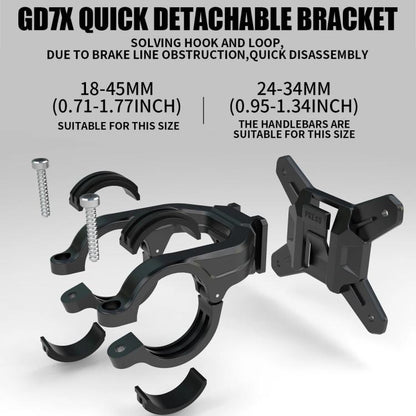 WILD MAN GD7X Mountain Bicycle EVA Hard Shell Handlebar Bag Quick Release Bracket, GD7X