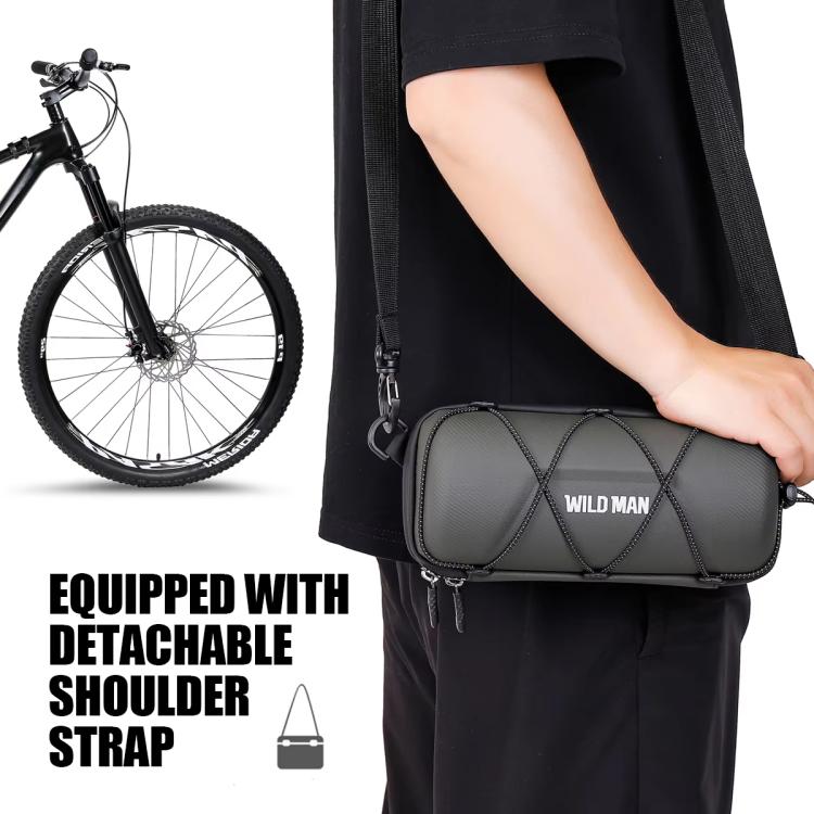 WILD MAN GD7X Mountain Bicycle EVA Hard Shell Handlebar Bag Quick Release Bracket, GD7X