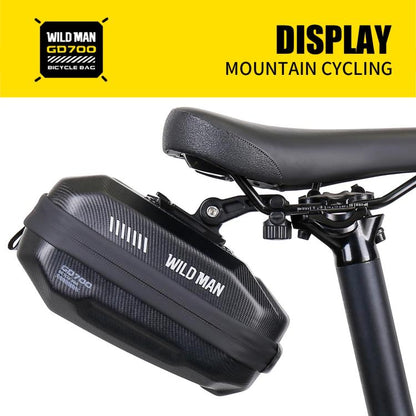 WILD MAN GD700 Mountain Bicycle EVA Hard Shell Bag Bike Seat Bag, GD700